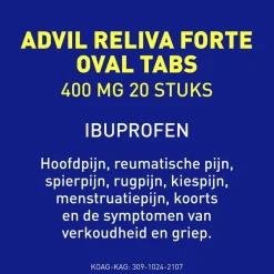 Advil Reliva Forte 400mg Oval-Tabs