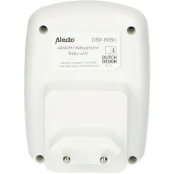 Alecto DBX-80BU - Extra babyunit voor DBX-80, wit/antraciet