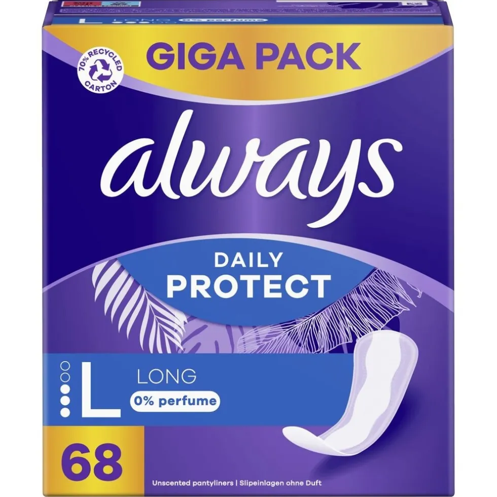 Always Dailies Long Inlegkruisjes