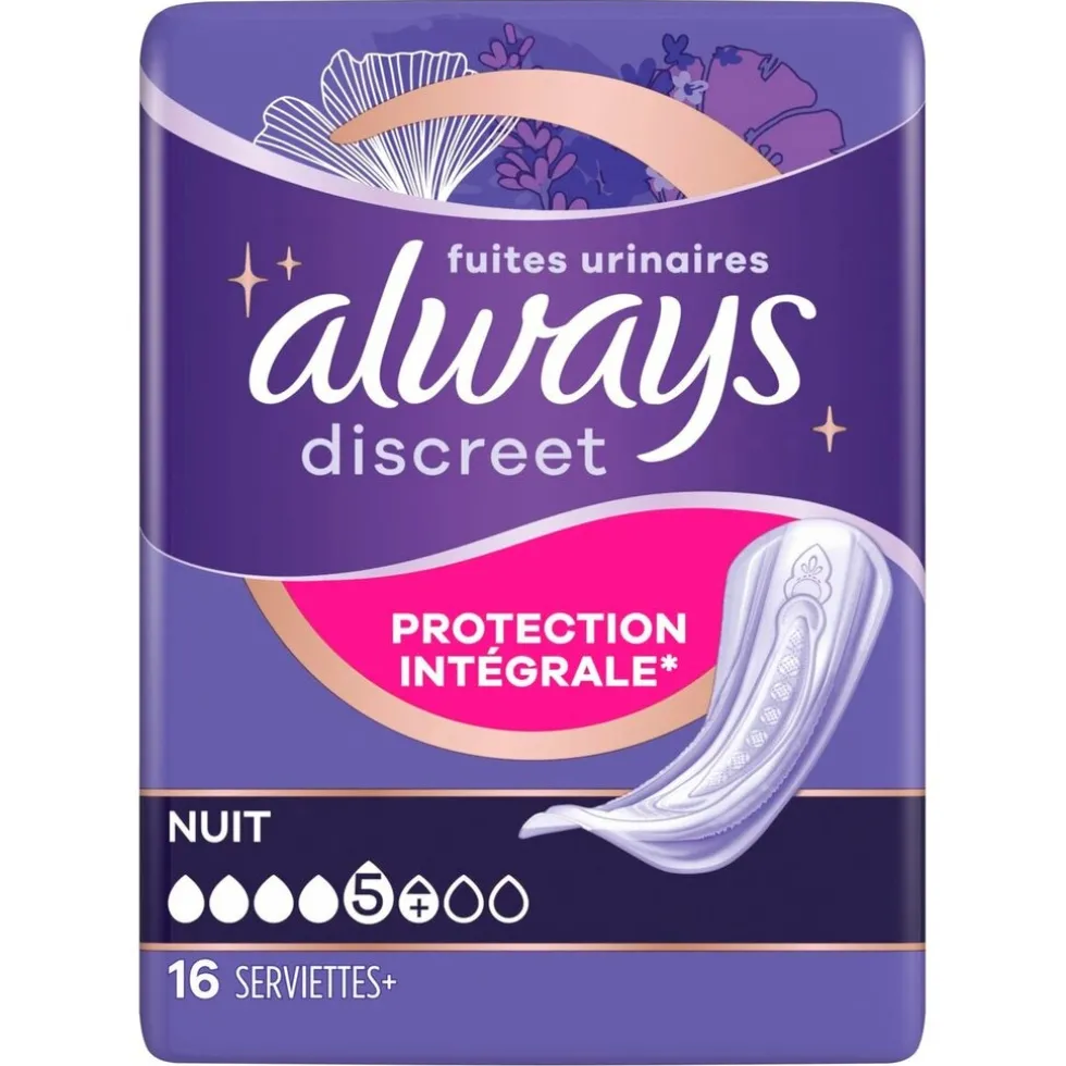 Always Discreet Nacht Incontinentieverband