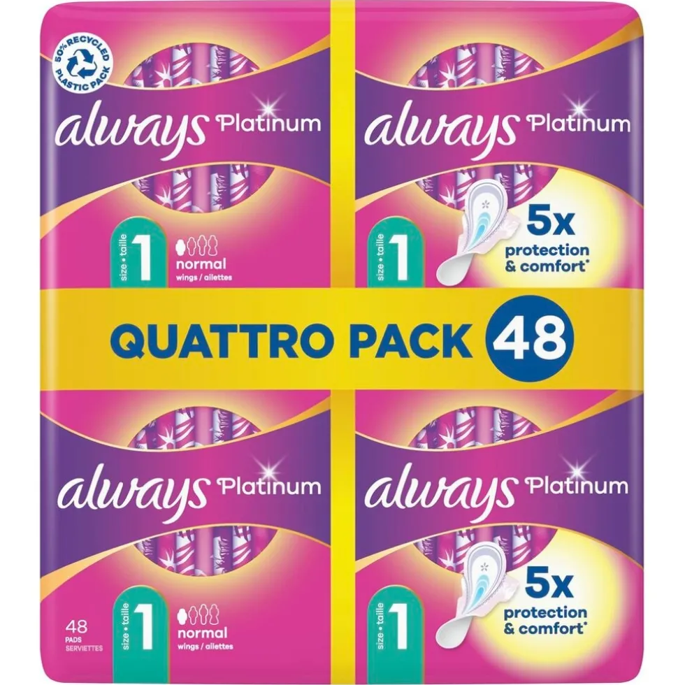 Always Platinum Normal Maat 1 Maandverband