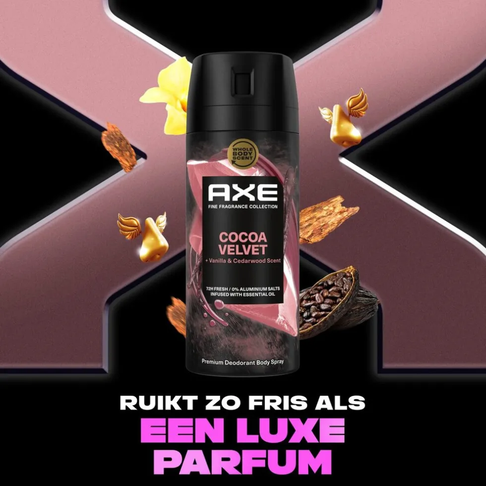 Axe Fine Fragrance Cocoa Velvet Deodorant Bodyspray