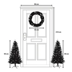 Black Box Trees Kunstkerstboomjes en krans set