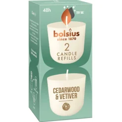 Bolsius Clean Light Cederwood Navulling