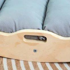 Buxibo Houten Klimbrug/Klimboog XXL Montessori Klimrek Inclusief Kussen