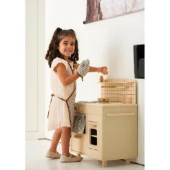Buxibo Houten Kinderkeuken Inclusief Accessoires en Keukengerei Speelkeuken