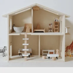 Buxibo Houten Poppenhuis Kinderhuis met Meubels
