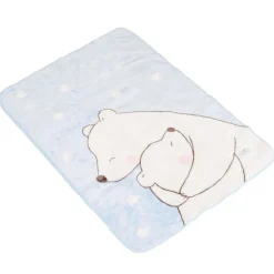 Cangaroo Softy Sweet Hugs Blue 80 x 110 cm Wiegdeken