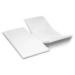 Cinderella Dubbele Splittopper Hoeslaken Katoen Satijn Sunday - white 180x200cm