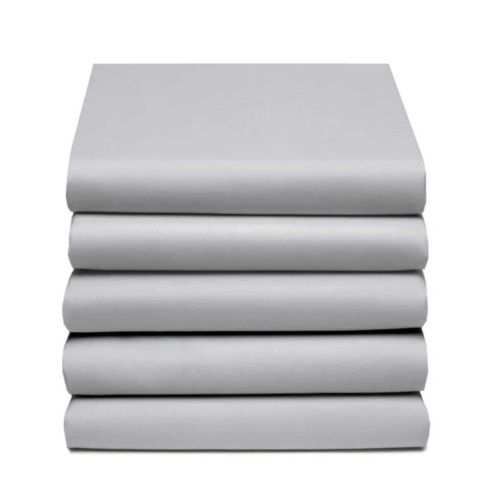 Cinderella Hoeslaken Basic Katoen 40cm Hoekhoogte - light grey 180x210cm