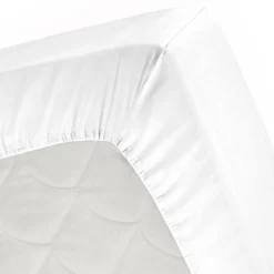 Cinderella Topper Hoeslaken Katoen Satijn - white 90x200cm