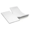 Cinderella Dubbele Splittopper Hoeslaken Katoen Weekend - white 180x210cm