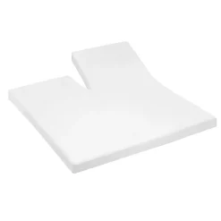 Cinderella Splittopper Hoeslaken Jersey Katoen Stretch Single Split - white 160x200/210cm