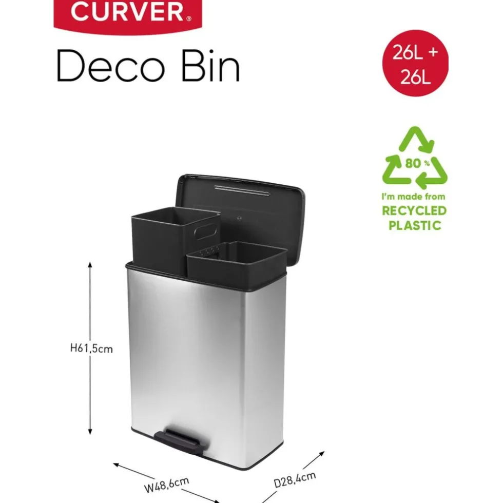 Curver Decobin Duo Prullenbak