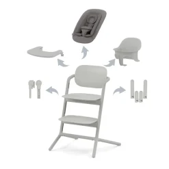 Cybex Lemo 4-in-1 Kinderstoel met Newbornset,Babyset, Eetblad en Accessoires