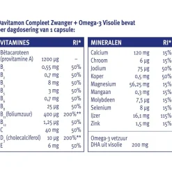 Davitamon Compleet Zwanger + Omega-3 Visolie Capsules