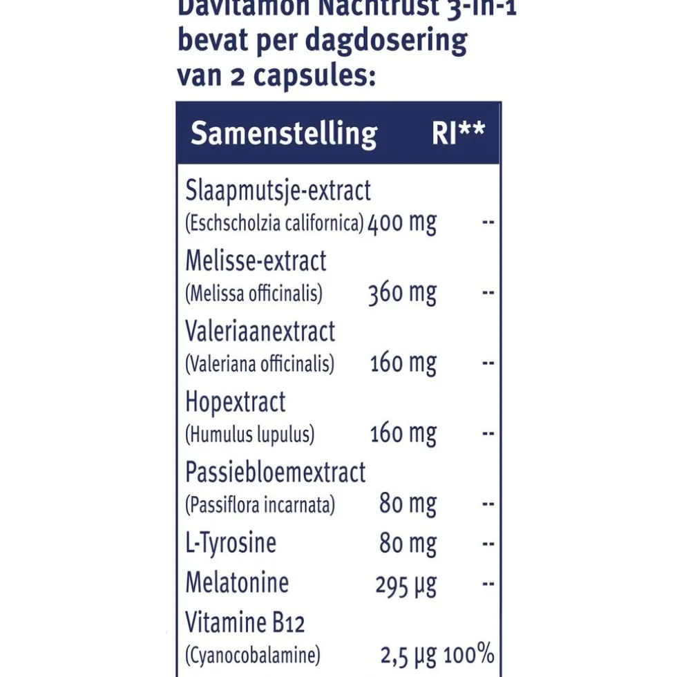 Davitamon Nachtrust 3-in-1 Capsules