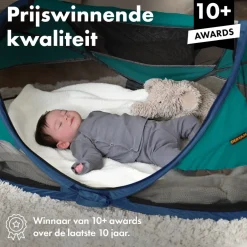 Deryan Baby Luxe Campingbedje Inclusief zelfopblaasbare matras