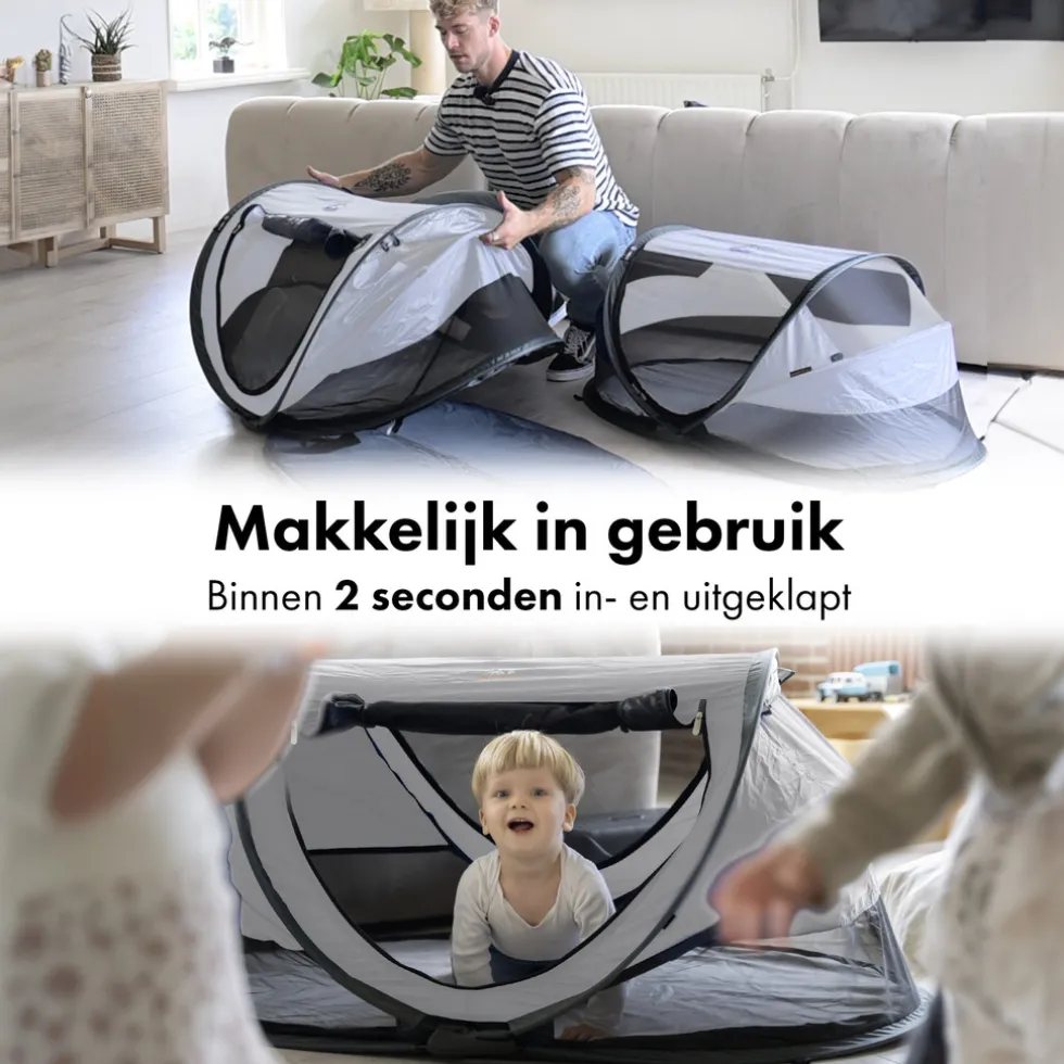 Deryan Peuter Luxe Campingbedje met Zelfopblaasbare Matras