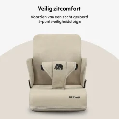 Deryan Travel Booster Stoelverhoger Inclusief Bevestigingsriem