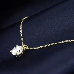 Di Lusso 14K Gouden Collier met hanger – 0.70 ct Lab Grown Diamant