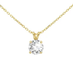 Di Lusso 14K Gouden Collier met hanger – 0.40 ct Lab Grown Diamant