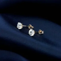 Di Lusso 14K Gouden Oorstekers – 0.60 ct Lab Grown Diamant