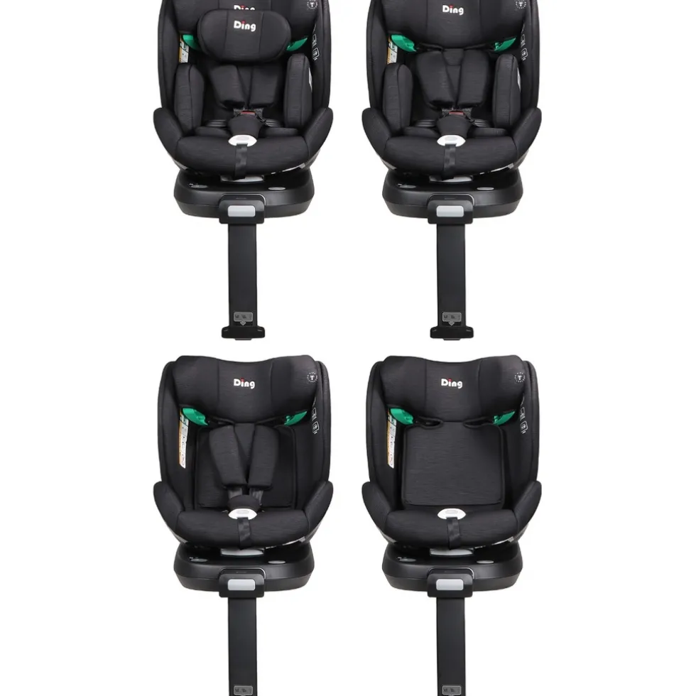 Ding Fynn Black 40-150 cm 360° i-Size Autostoel