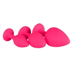 EasyToys Siliconen Buttplug Set met Diamant