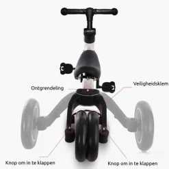Eco Toys Rood 4-in-1 Loopfiets