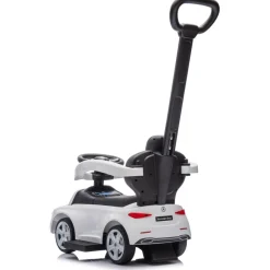 Eco Toys Wit Mercedes Benz Loopauto met Duwstang