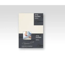 Elegance Hoeslaken Jersey Katoen Stretch 35cm Hoge Hoek - ivoor 180x210/220cm