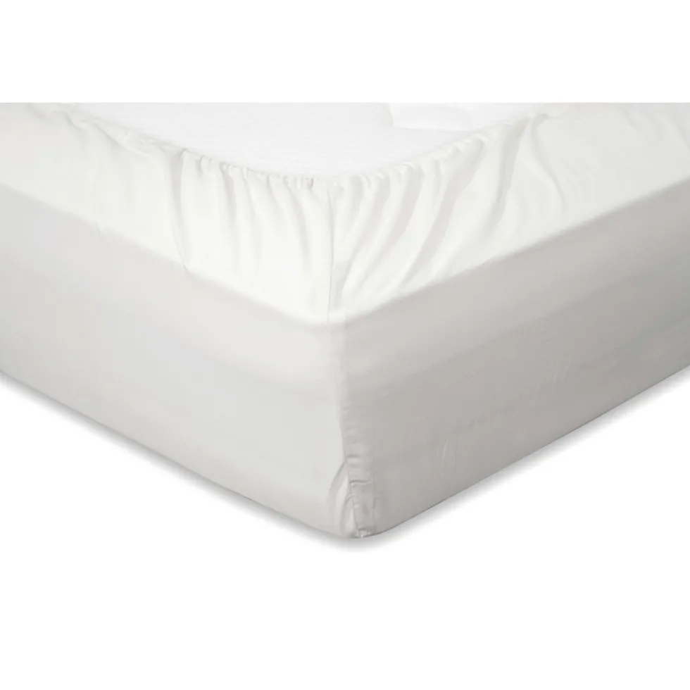 Elegance Hoeslaken Katoen Perkal 35cm Hoekhoogte - wit 160x220cm
