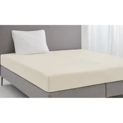 Elegance Hoeslaken Katoen Perkal 35cm Hoekhoogte - ivoor 90x200cm