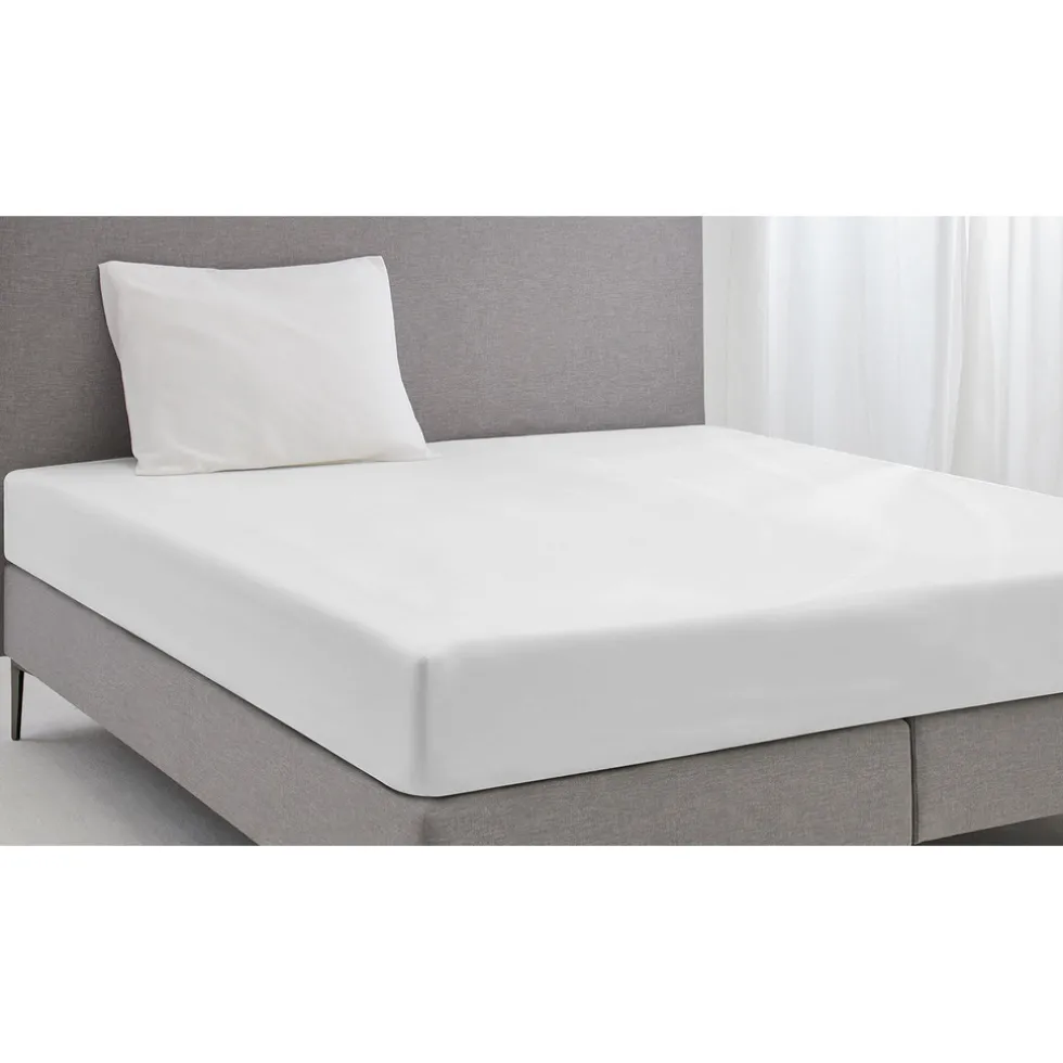 Elegance Hoeslaken Katoen Perkal 35cm Hoekhoogte - wit 160x200cm