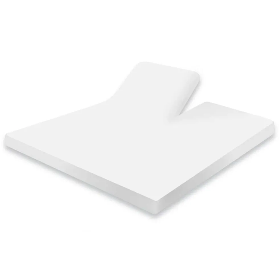 Elegance Splittopper Hoeslaken Jersey Katoen Stretch - wit 180x210/220cm