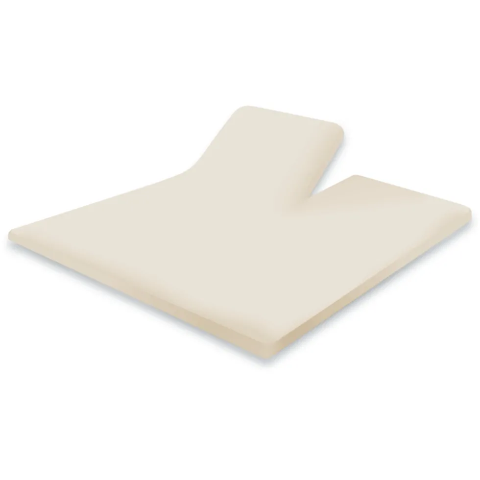 Elegance Splittopper Hoeslaken Perkal Katoen - ivoor 180x210/220cm