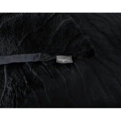 Eleganzzz Dekbedovertrek Jacquard Rabbit Fur - black 200x200/220cm