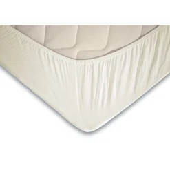 Eleganzzz Topper Hoeslaken Jersey Katoen Stretch - ivoor 140x210/220cm - 160x200cm