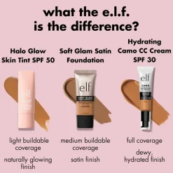 e.l.f. Halo Glow SPF50 15 Deep Cool Skin Tint