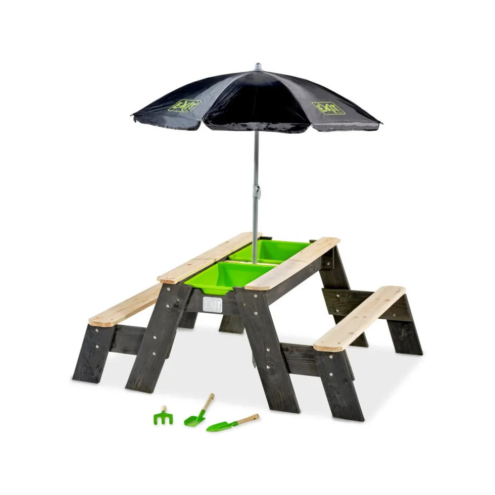 EXIT Aksent zand-, water- en picknicktafel (2 bankjes)