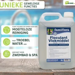 Famiflora Vlokmiddel vloeibaar 10L voor kristalhelder water