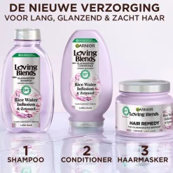 Garnier Loving Blends Rice Water Infusion & Zetmeel Gladmakende Shampoo