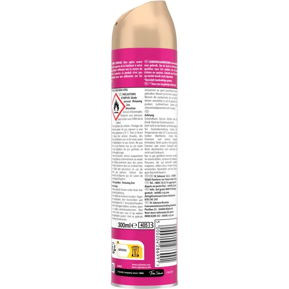 Glade by Brise Aerosol Relaxing Zen Luchtverfrisser