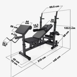 Gorilla Sport Universele halterbank