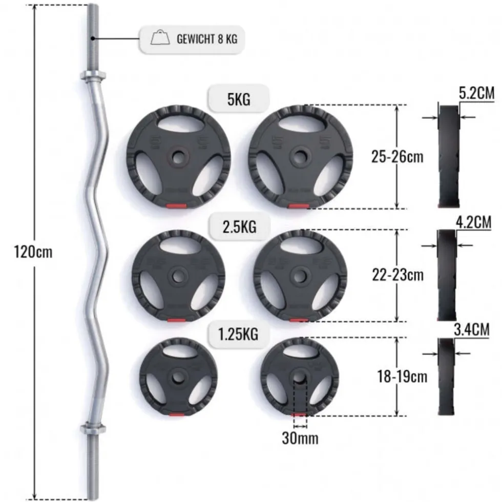 Gorilla Sports EZ Curlset
