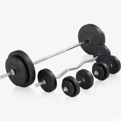 Gorilla Sports Halterbank met halterset