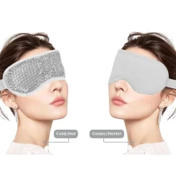 Hot & Cold Compress Oogmasker / Verkoelend Masker - Ontspannend Spa Gel Oogmasker - Grijs