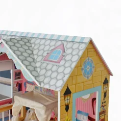 Houten Poppenhuis Mary Meubelset 10pcs 3 Verdiepingen