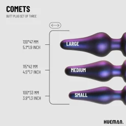Hueman Comets Buttplug Set